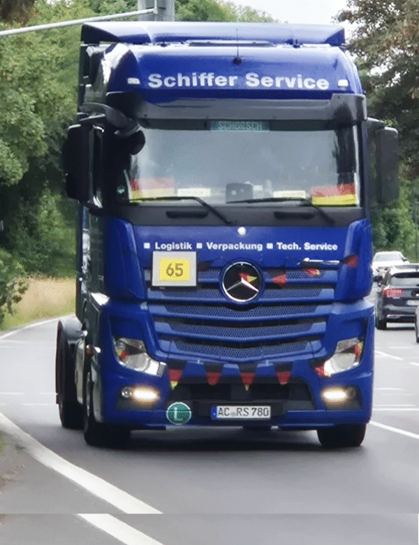 Schiffer LKW blau