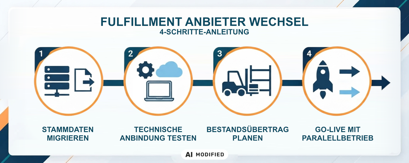 Fulfillment Anbieter Wechsel 4 Schritte Anleitung